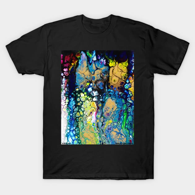 Colorful Abstract Oil Painting Artist Novelty Gift T-Shirt by Airbrush World